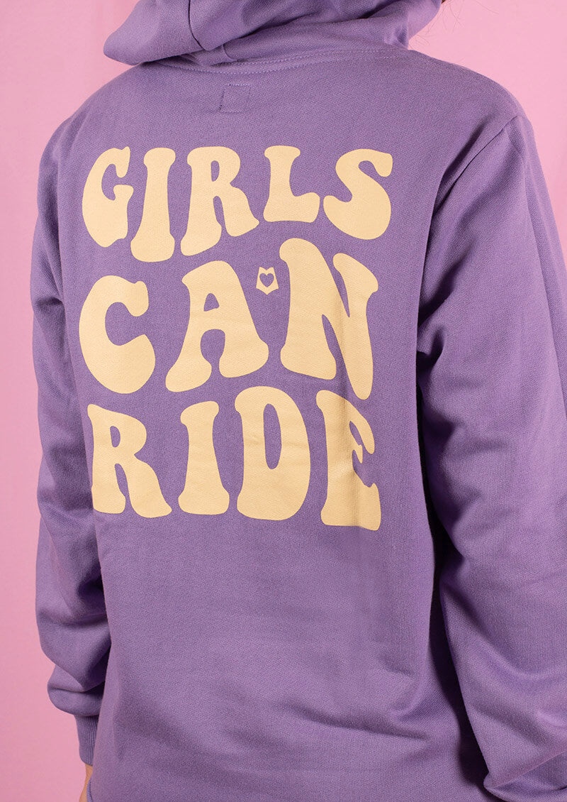 Moletom canguru violeta girls can ride - Loveboard